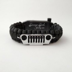 JEEP Grill 10 in 1 Paracord Life Saving Bracelet CJ YJ XJ JK Wrangler Liberty