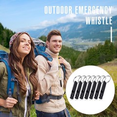 105 Aluminum Emergency Whistle with Keychain Safety Survival Whistle Sturdy L…