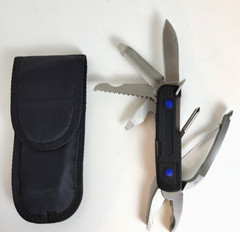 Outdoor Emergency Survival Multi-Tool Kit: Knife, Pliers, Saw, Opener, Philips