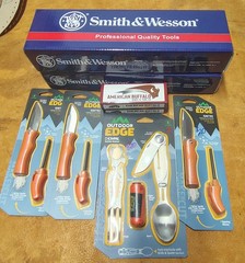 Ferro Rod Knife Whistles Smith Wesson Spear Point Neck Knifes Lot