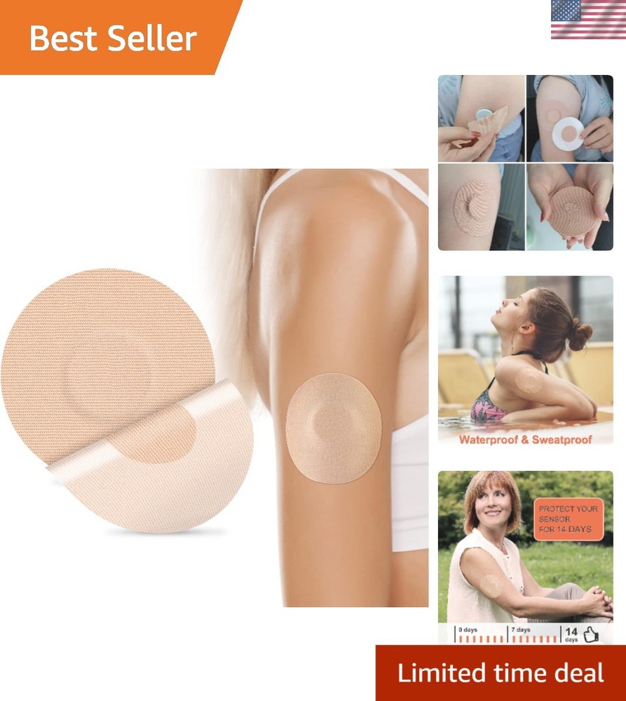 25 Pack Waterproof Libre Sensor Covers – Latex-Free & Breathable Protection