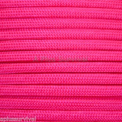 Neon Pink Paracord 100 Foot 550 lb 7 Strand Bracelet Camping Survival Rope