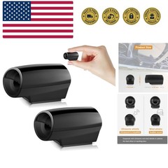 2 Pack Deer Whistle Warning for Car Horn Unit With Rubber Pads, Exterior Acce…
