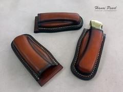 Custom Buck 110 Sheath | Vertical Belt Loop Sheath | Right Handed Sheath
