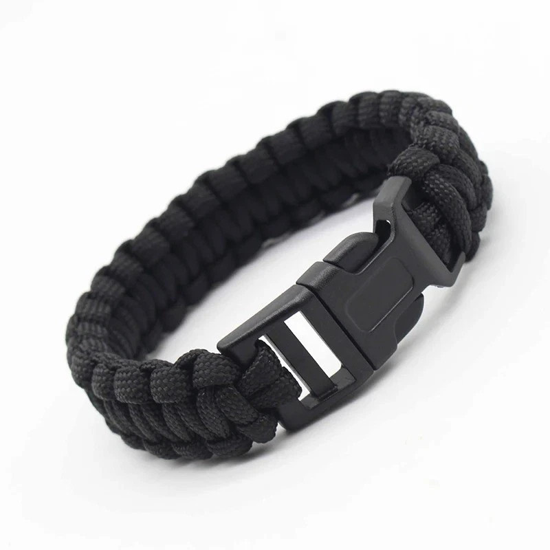 Outdoor Adjustable Paracord Survival emergency Rope Bracelet