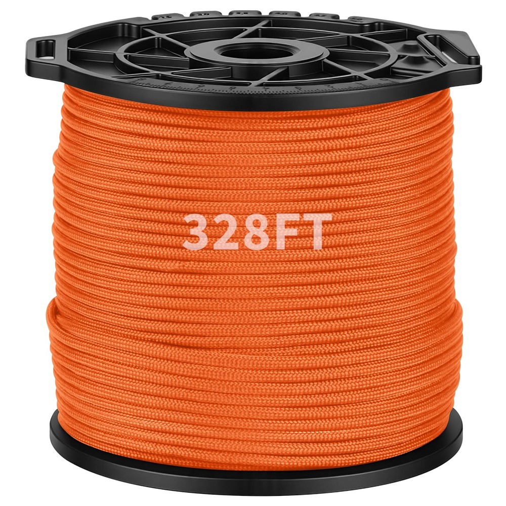 Paracord Rope, 100M/328FT, 4mm, 9 Strand Parachute Spool Cord Nylon Paracord …