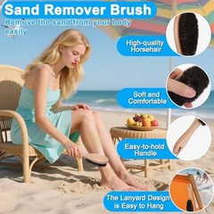 Sand Remover Brush Kits for Beach,Beach Vacation Essentials for Kids 7 PCS