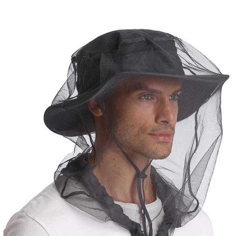 Mosquito Insect Hat Bug Mesh Head Net Camping Face Protector