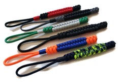 Paracord Lanyard/Keychain 550 Fishtail Weave Various Colors (Handmade)