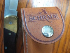 rmk99 Uncle Henry Schrade 8.7″ Folding Knife LB7 USA Wood Handle w/Sheath st135