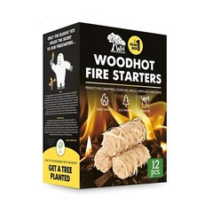WH Woodhot Quick Ignite Natural Yeti Fire Starter(Pack of 12) 12Min Burning Time