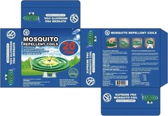 20 Coils Supreme Pro Mosquito Repellent Coils – Outdoor Use Reaches Up to 10 fts