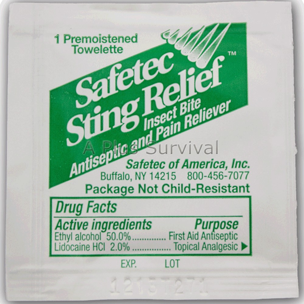 3000 Insect Sting Wipe First Aid Kits Emergency Disaster Survival