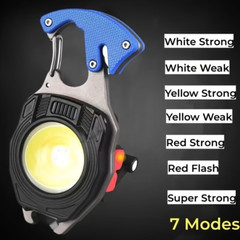 Portable Outdoor Strong Magnetic Mini Lighter Multifunctional Floodlight(blue)