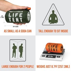 Emergency Survival Tent 2 Person Mylar Shelter