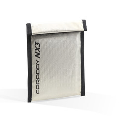 Faraday Defense NX3 ESD EMP 85dB Triple Layer Cyber Fabric Bag 8″x10″