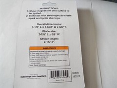 Magnesium Block Flint Fire Starter Emergency Survival Camping