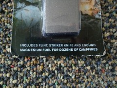 # 63733 » NIP » Magnesium Fire Starter » GREAT OUTDOORS EMERGENCY ITEM «