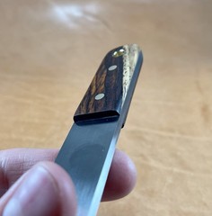 Bushcraft Striker Firesteel Scraper For Ferro Rod Carbon Steel Cocobolo Handle