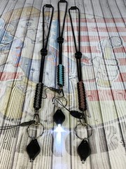 CUSTOM paracord Neck ID lanyard / Key Chain/Whistle Strap (3 For 17)