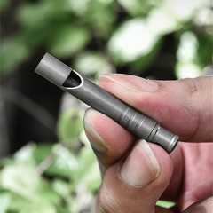 Adjustable Length Survival Whistle Outdoor Safety Suitable for Hiking Activity