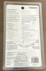 Utilitech Electric Hand Warmer Power Bank 5000mAh 3 Heat Settings Black 4969018