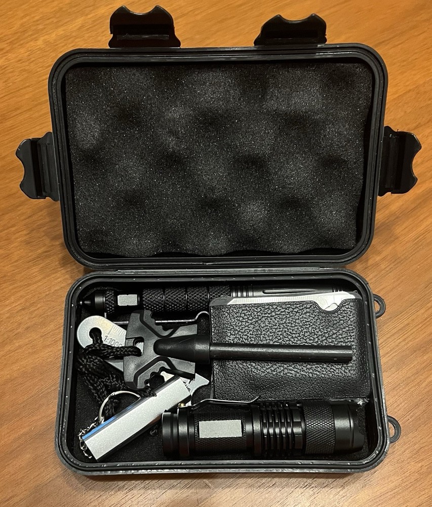 NEW! – Stealth Angel 9 in 1 Survival/Tactical Kit – Black