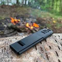 Emergency Distress Bushcraft EDC Signal Whistle | Ferro Rod Fire Steel Striker