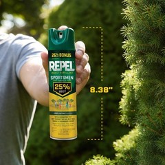 (2 pack) Repel Insect Repellent Sportsmen Formula 25% DEET, Bonus Aerosol, 8.125