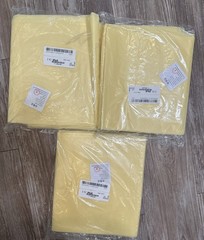 3 Dukal 7303 Emergency Blanket, Yellow, Heavy Duty, Fluid Impervious, 54″ X 80″