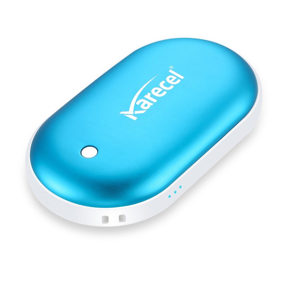 Karecel Rechargeable Hand Warmer 5200mAh Double-Sided 4-inch Full-Surface Heat