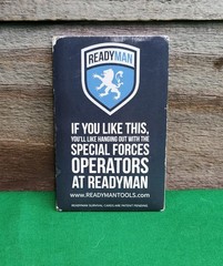 BRAND NEW READYMAN Wilderness Survival Card 3 3/4″ x 2 1/4″