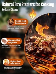 Fire Starter – Natural Fire Starters for Fireplace, Campfires, Chimney, 32PCS