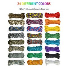 24 Colors Paracord Cord Multifunction Paracord Ropes 550lb Survival Paracord Ran