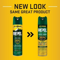 (2 pack) Repel Insect Repellent Sportsmen Formula 25% DEET, Bonus Aerosol, 8.125