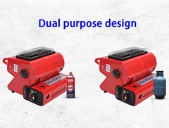 Camping Emergency Butane Heater Double Coherent Heat Source Survival Tools`