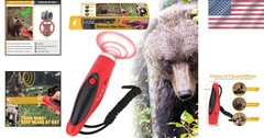 120dB Electronic Bear Horn to Scare Bears- Loud Air Horn for Safety Hiking Ca…