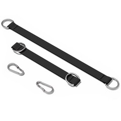 Reliable Tree Swing Straps with Hook Ring Pack of 5 for Gym and Outdoor Use