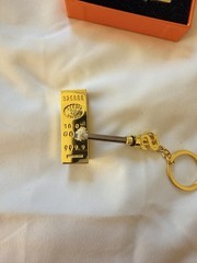 2PC Permanent Match Lighter Gold Bar Matches Lighters for Outdoor Adventure