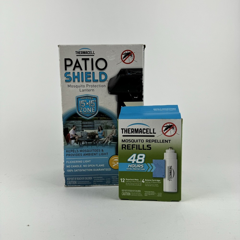Thermacell Patio Shield Mosquito Repeller Lantern with Refill Value Pack