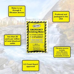 5- Shelf Life Mayday Water Pouches – Leak-Proof Survival Essential, 50 Pack