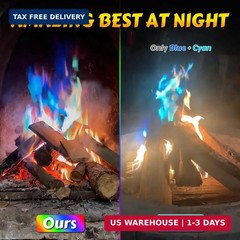 HGD (6 Pack) Magic Campfire Fire Color Changing Packets for Fire Pit, Indoor/Out