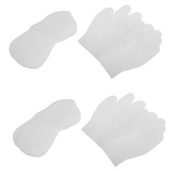8 Pcs Silicone Foot Mask Spa Gloves Socks and for Moisturizing Feet