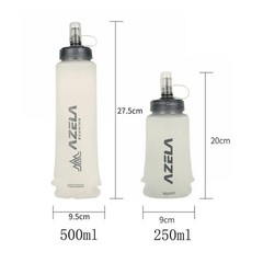250/500ml Folding Sport Water Bottle TPU Water Cup Camping Soft Water Bag