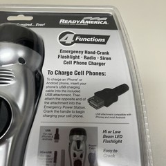 Ready America Emergency Power Station Flashlight Phone Charger Radio