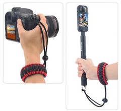Paracord Camera Wrist Strap Lanyard with Screw for Insta 360 X3, Ace Pro, DSL…