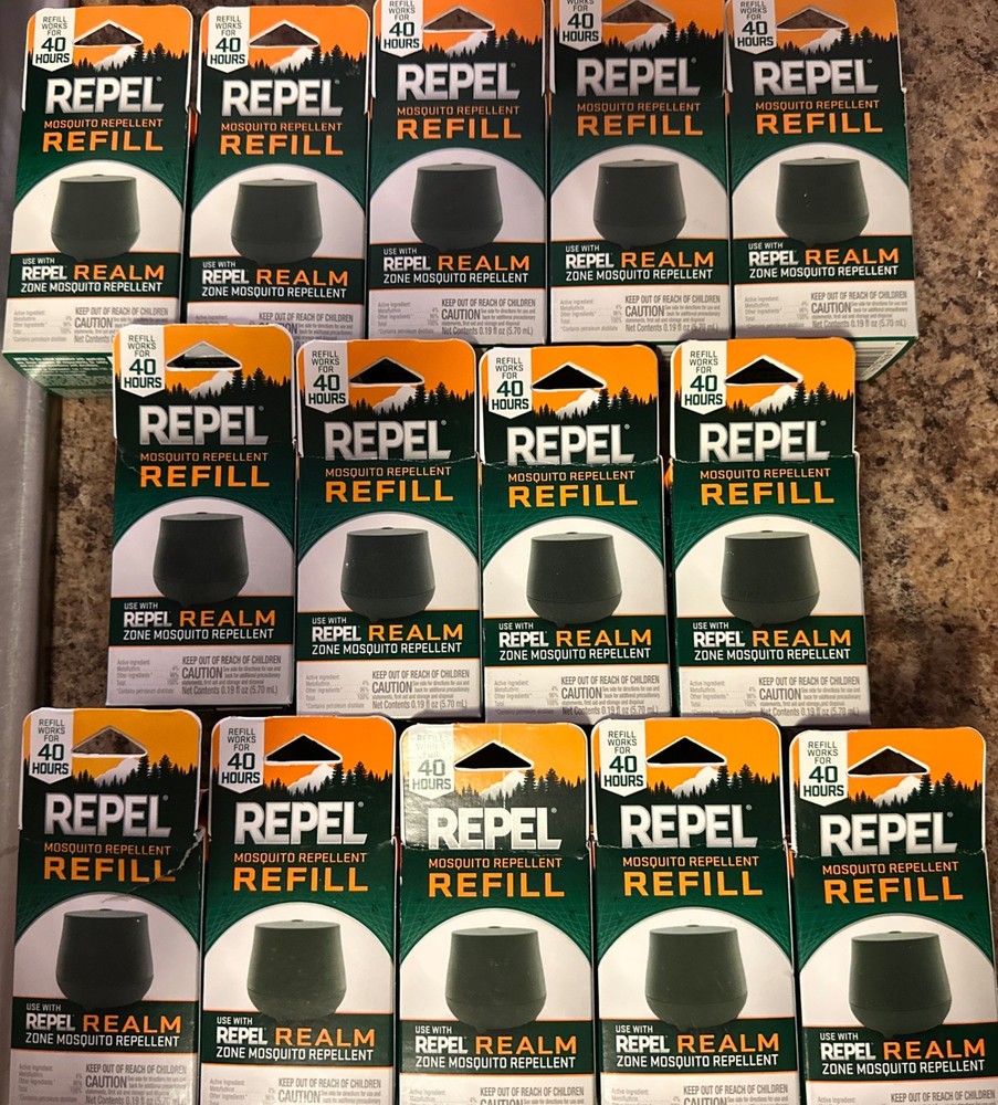 14 Lot Repel Realm Zone Mosquito Repellent Refill Cartridge Bundle 40 Hour