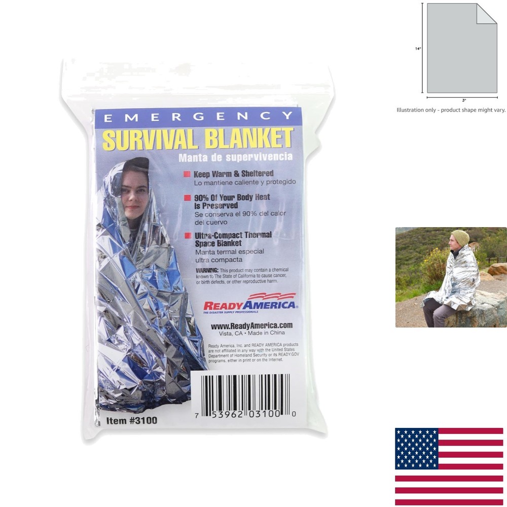 Lightweight Emergency Foil Blanket – Perfect for Hiking and Camping Needs