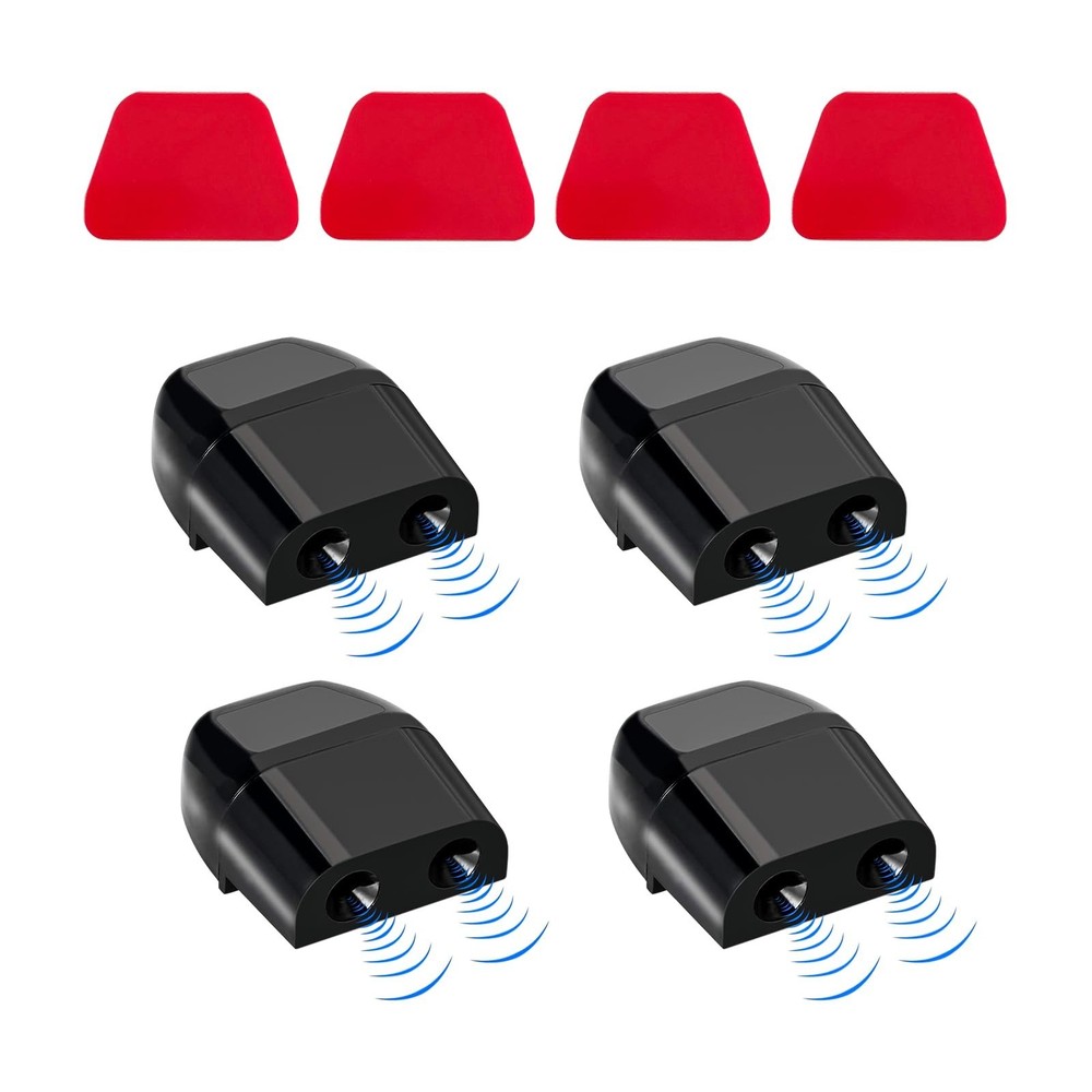 4 PCS Deer Whistles for Car, Avoid Collisions Save Deer Warning 4PCS Black