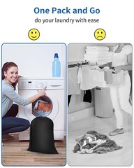 OTraki Small Laundry Bag 16×20 Inch Sack with inch, Black